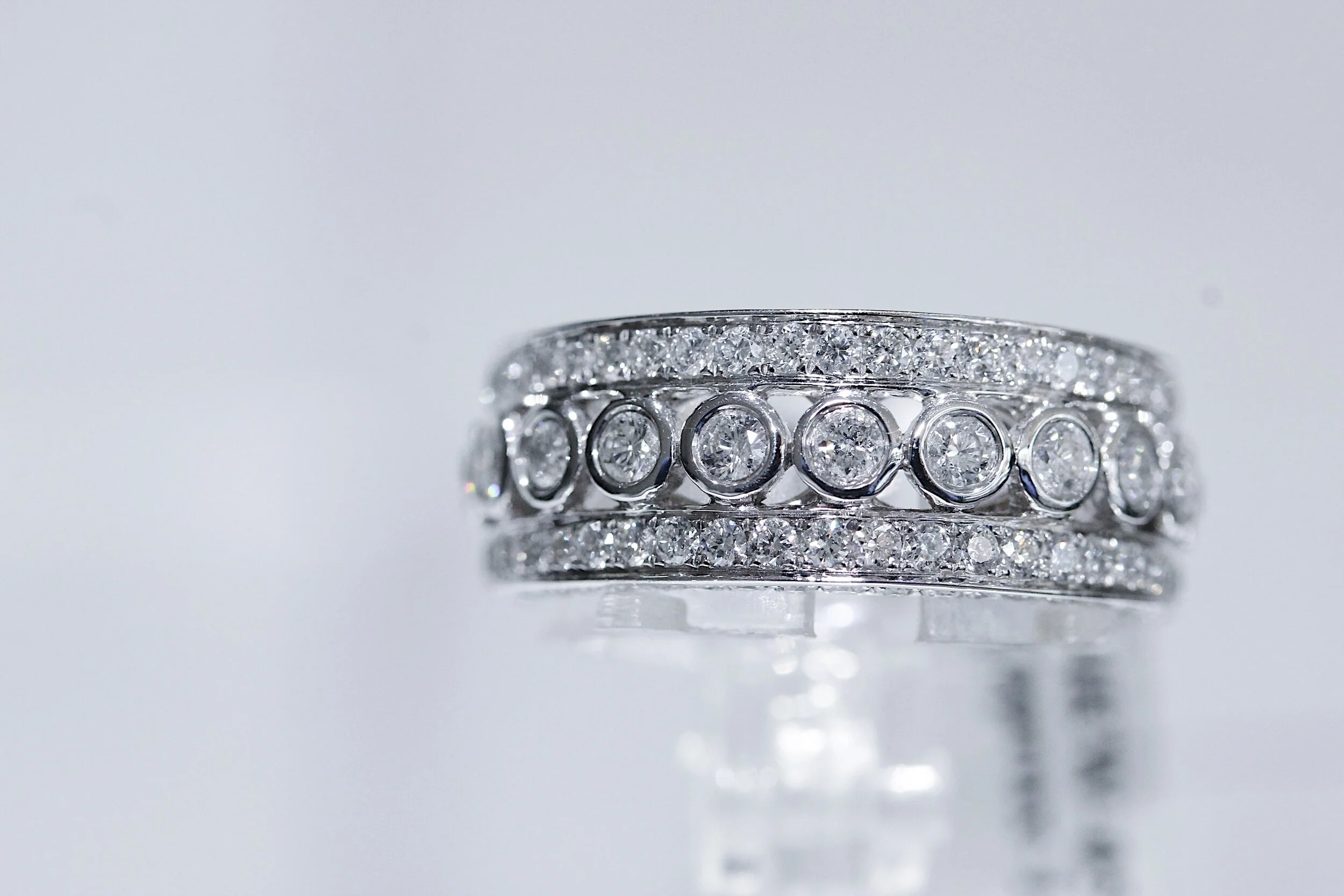 14K White Gold 1.53 Carat Diamond Ring