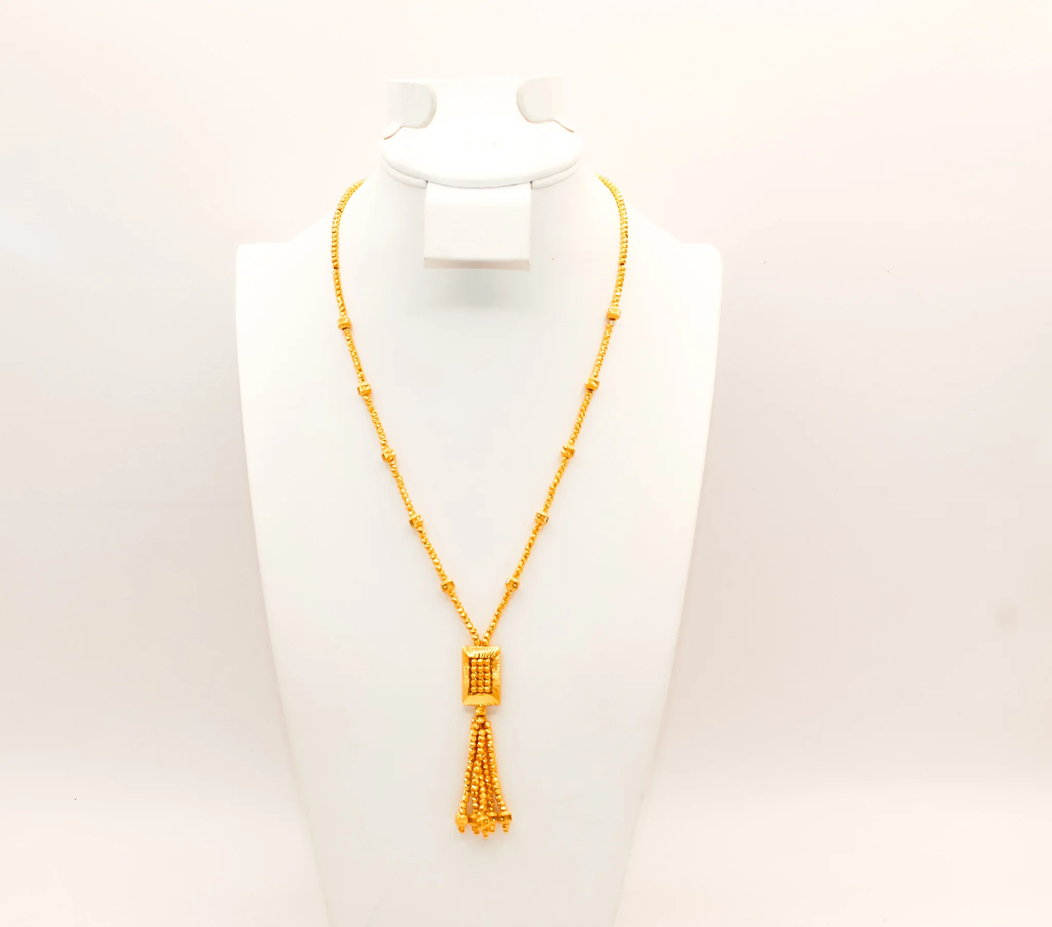 21K Gold Beaded Necklace