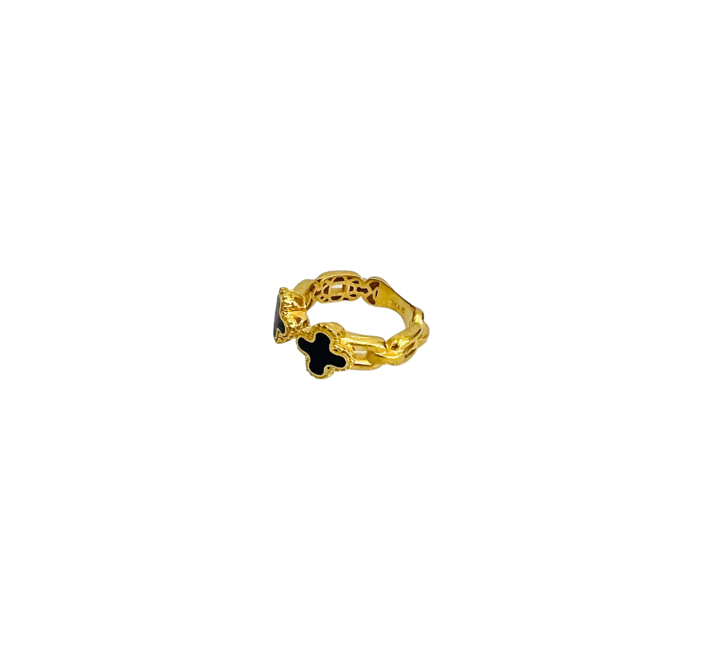 21K Gold Black Onyx Ring - Image 3