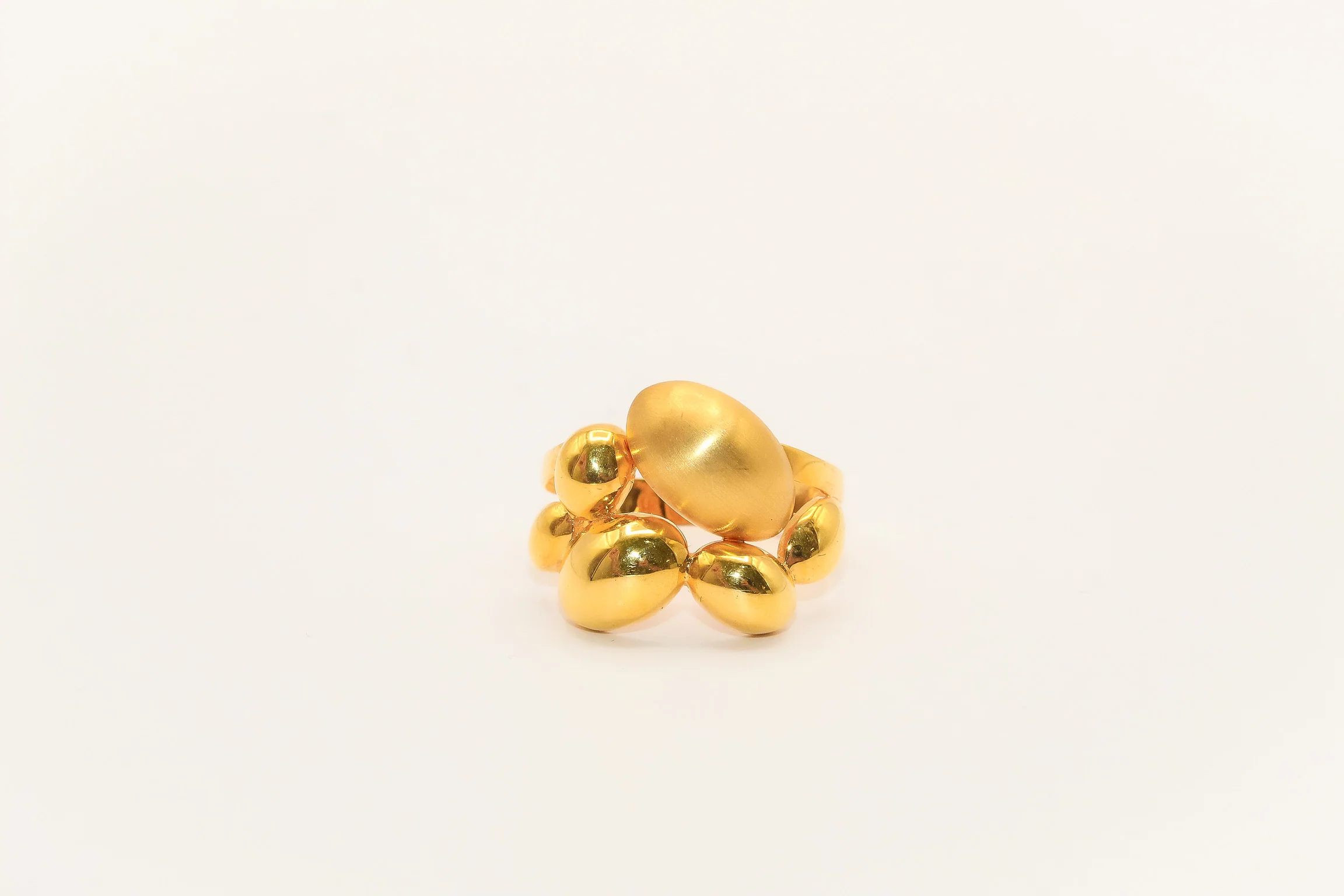 21K Gold Bubble Ring