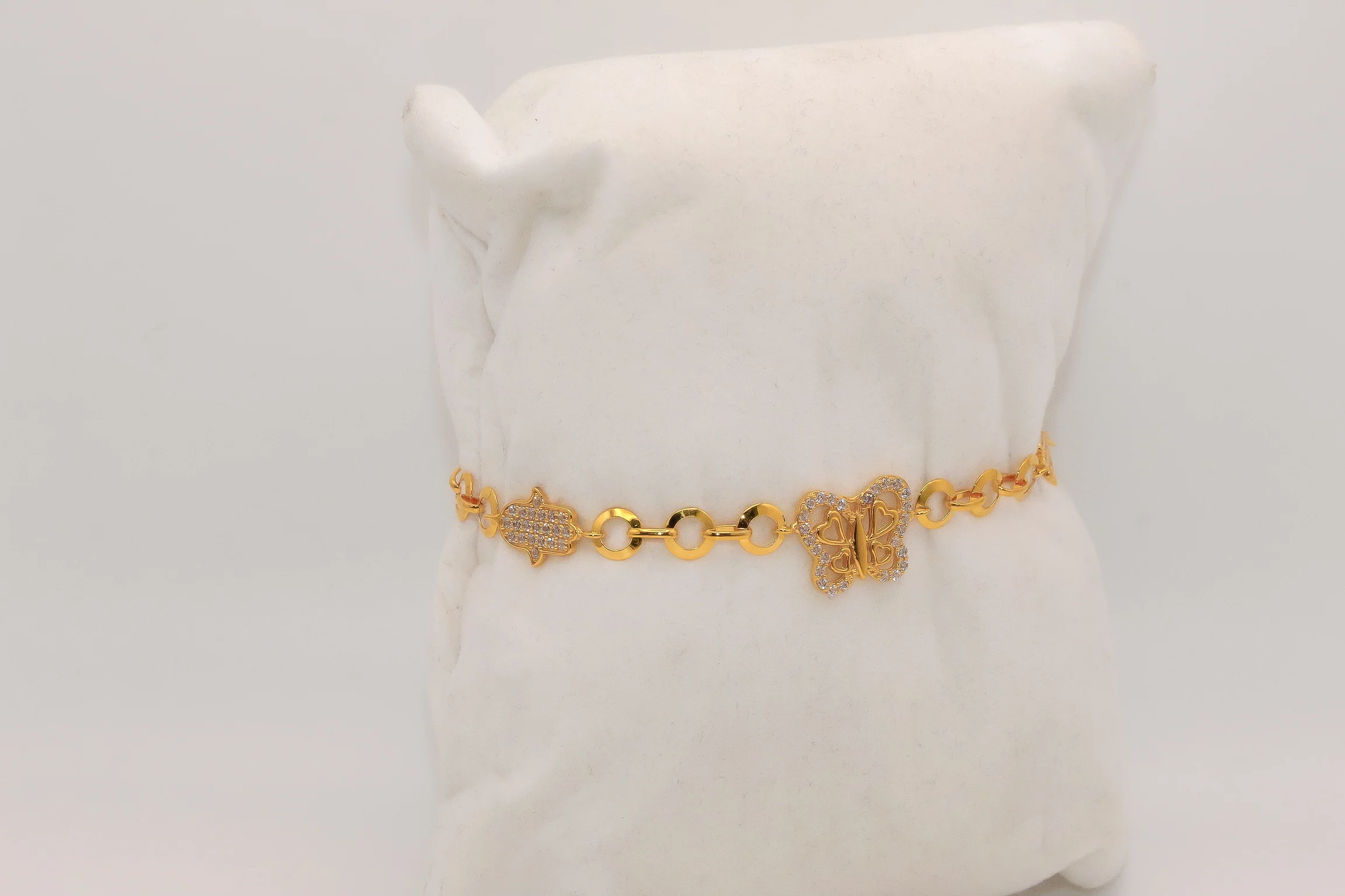21K Gold Butterfly Bracelet