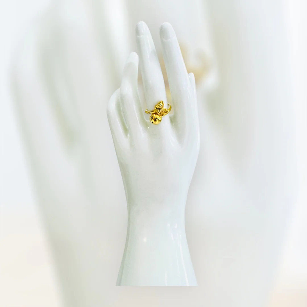 21K Gold Butterfly Ring
