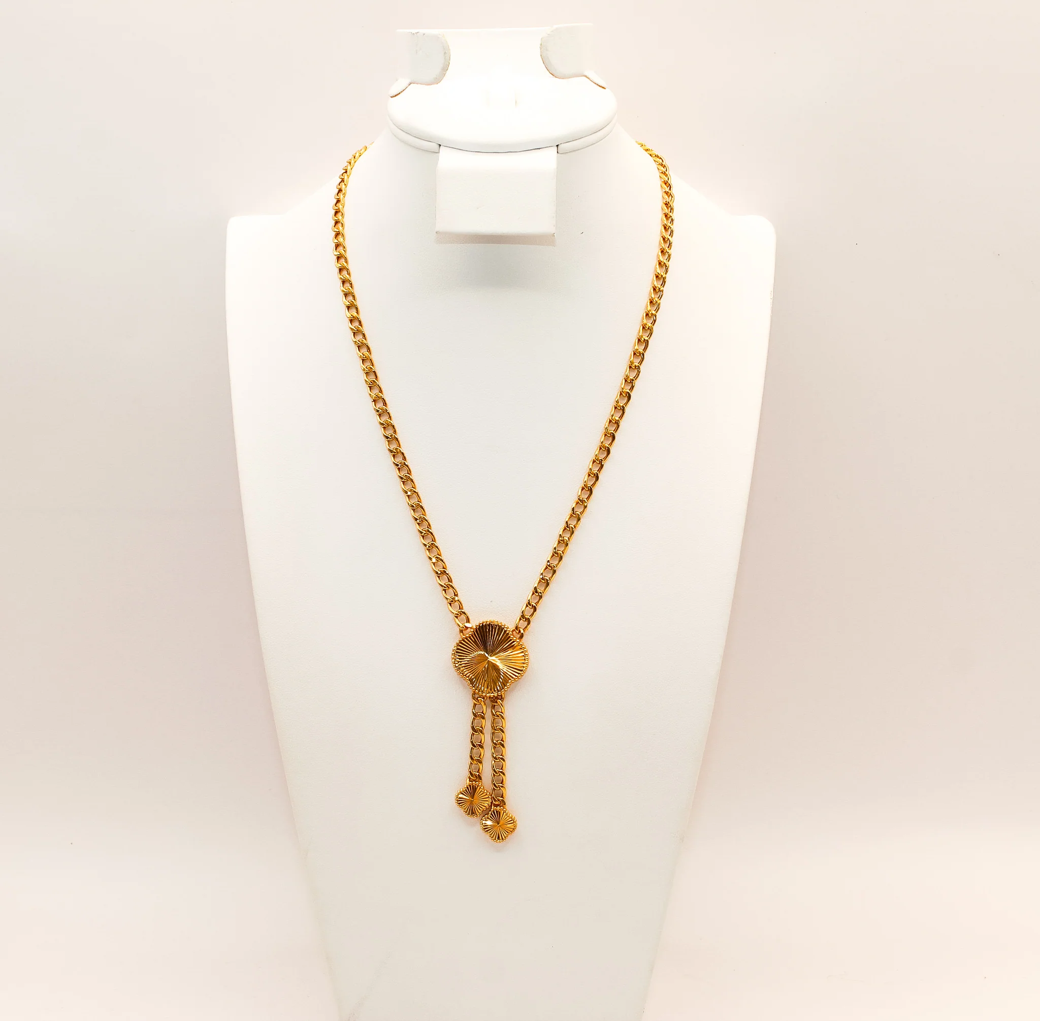 21K Gold Clover Necklace