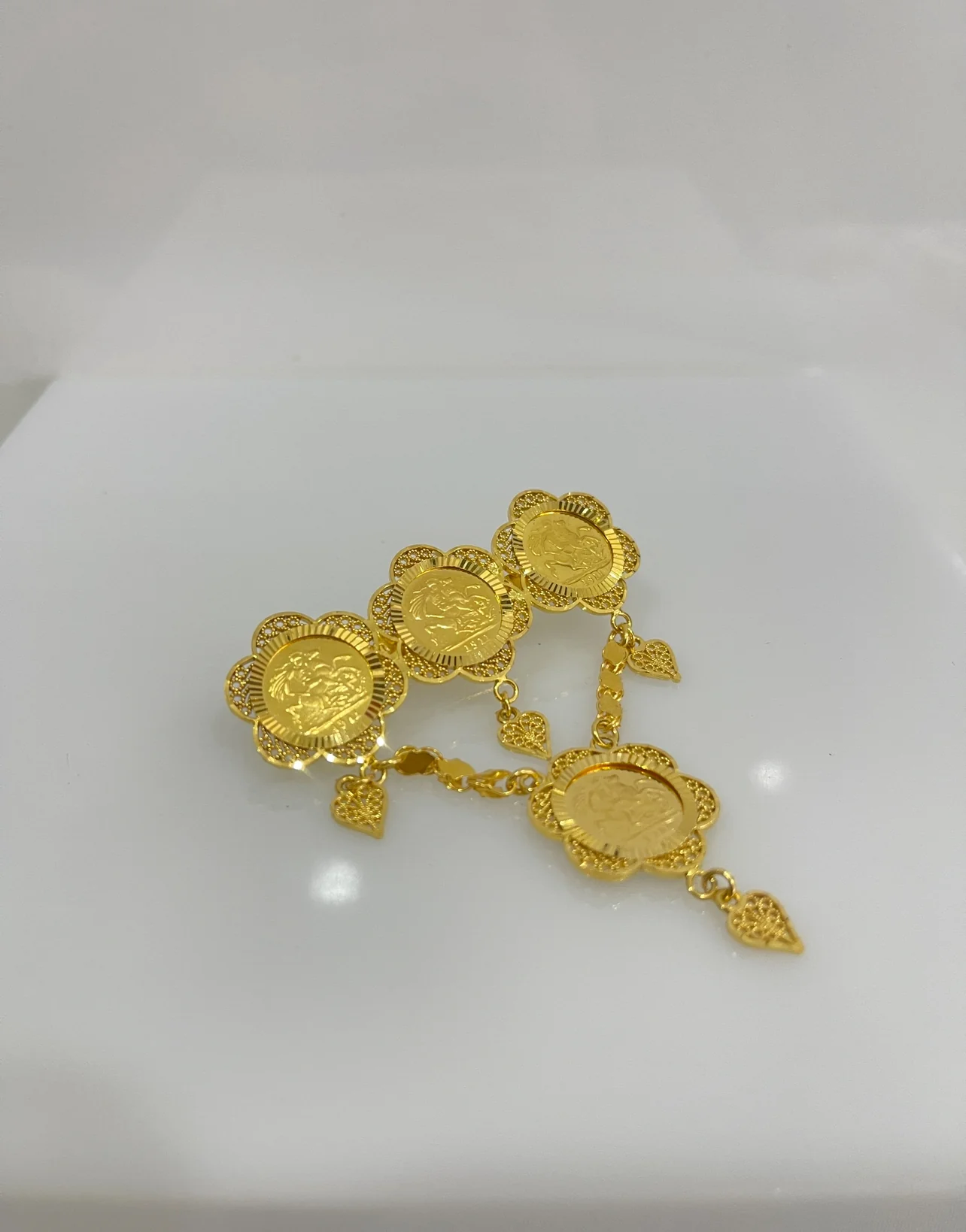 21K Gold Coin Pin