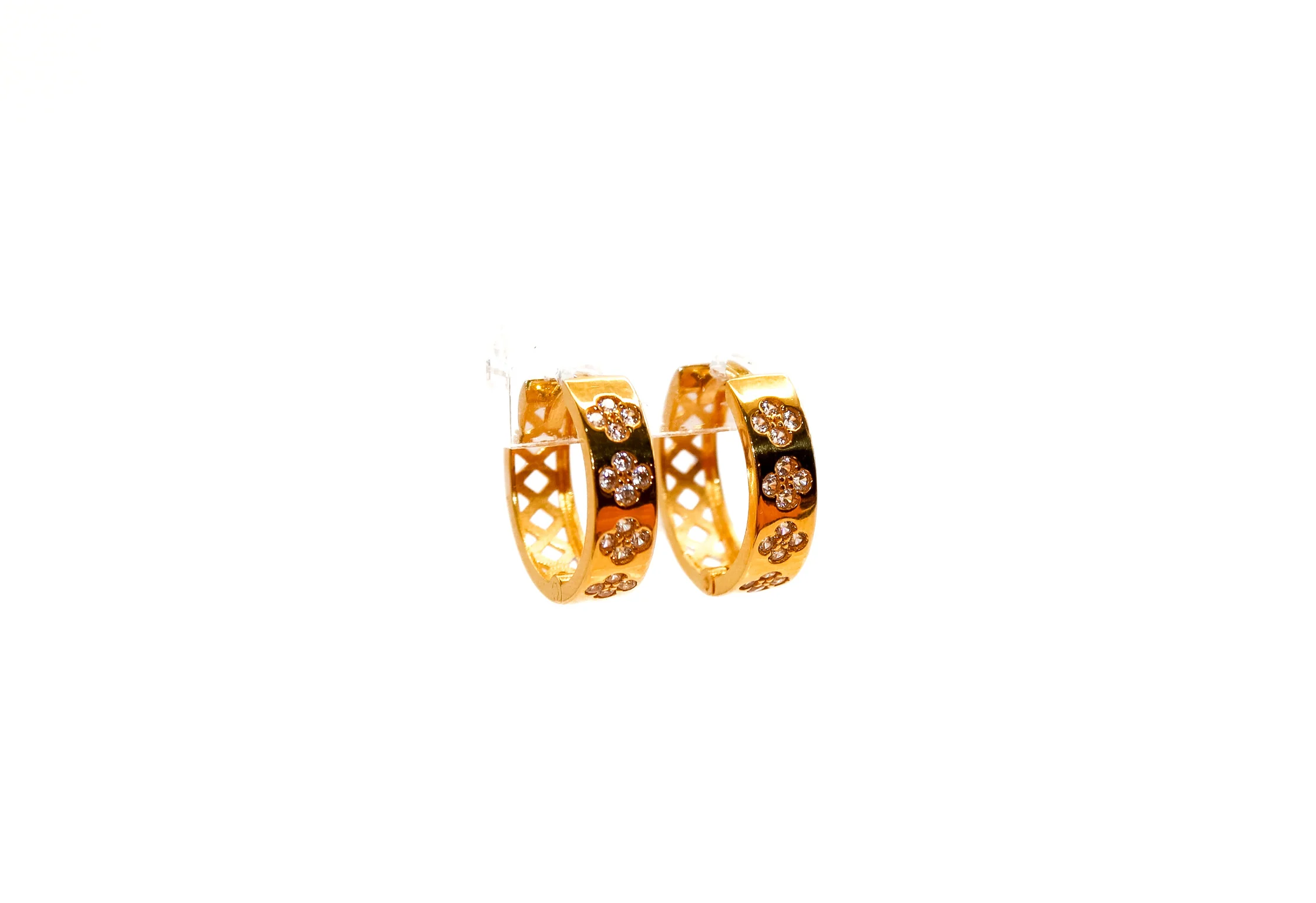 21K Gold Small Huggies Earrings