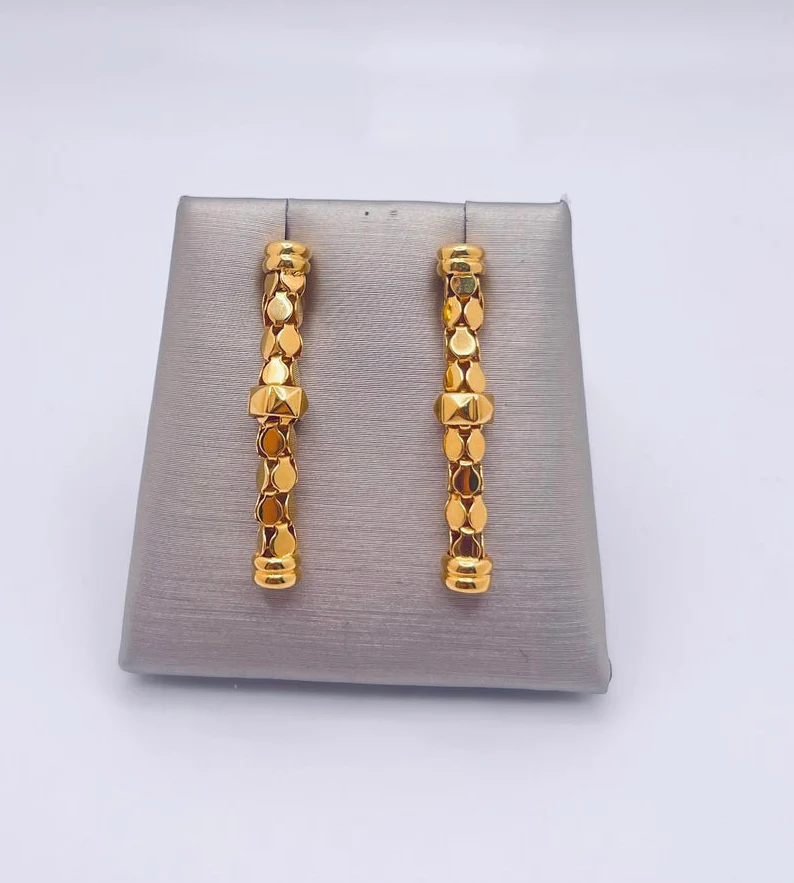 21K Gold Himo Earrings