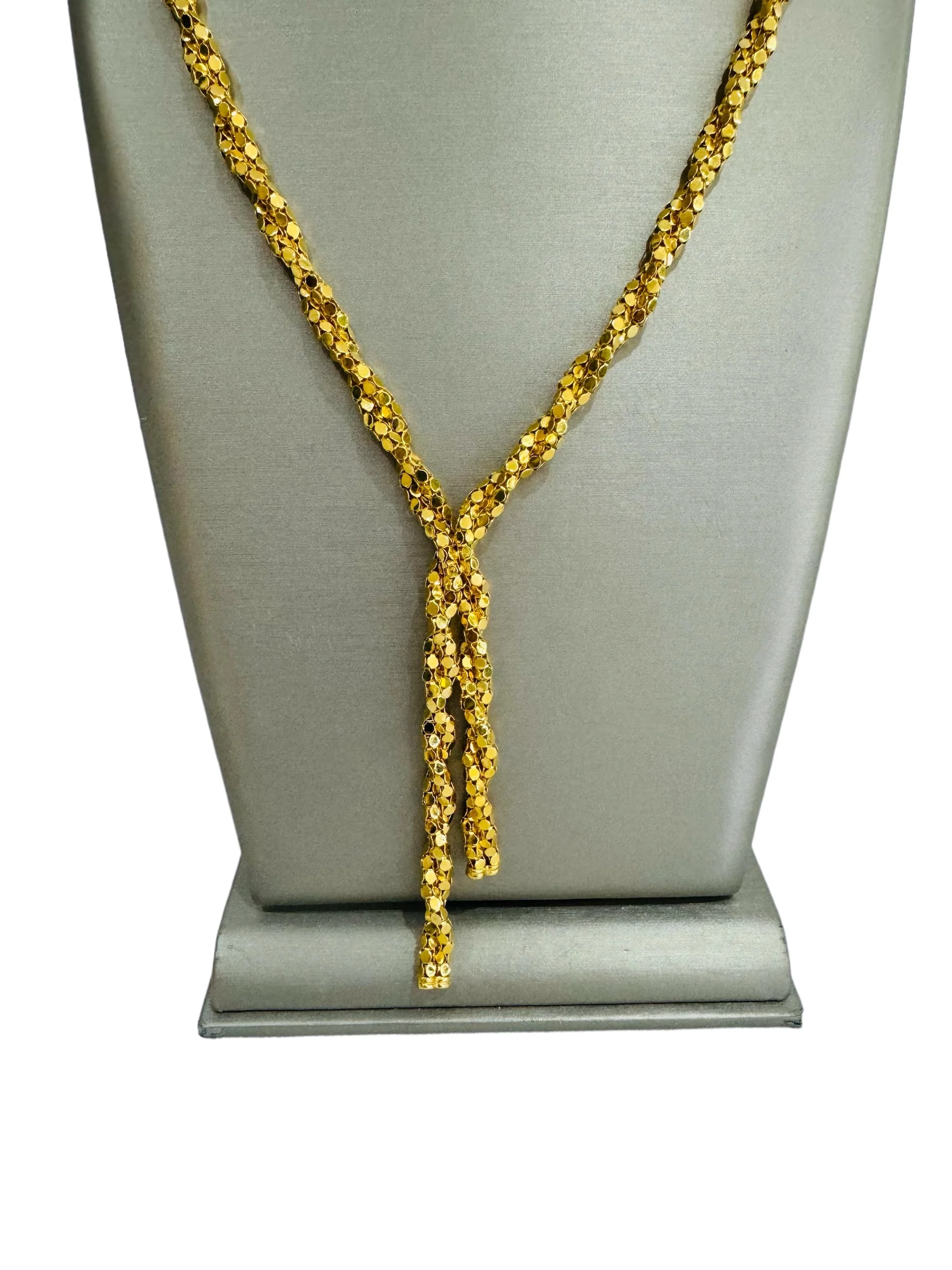 21K Gold Himo Long Necklace - Image 2