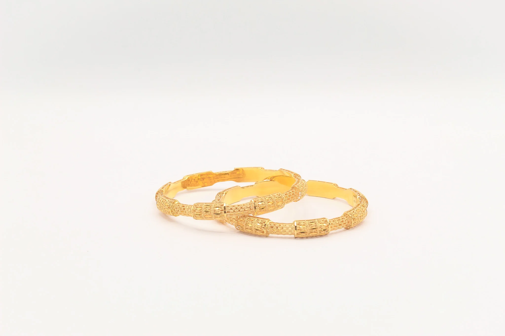 21K Gold Khaliji Bangle Bracelet