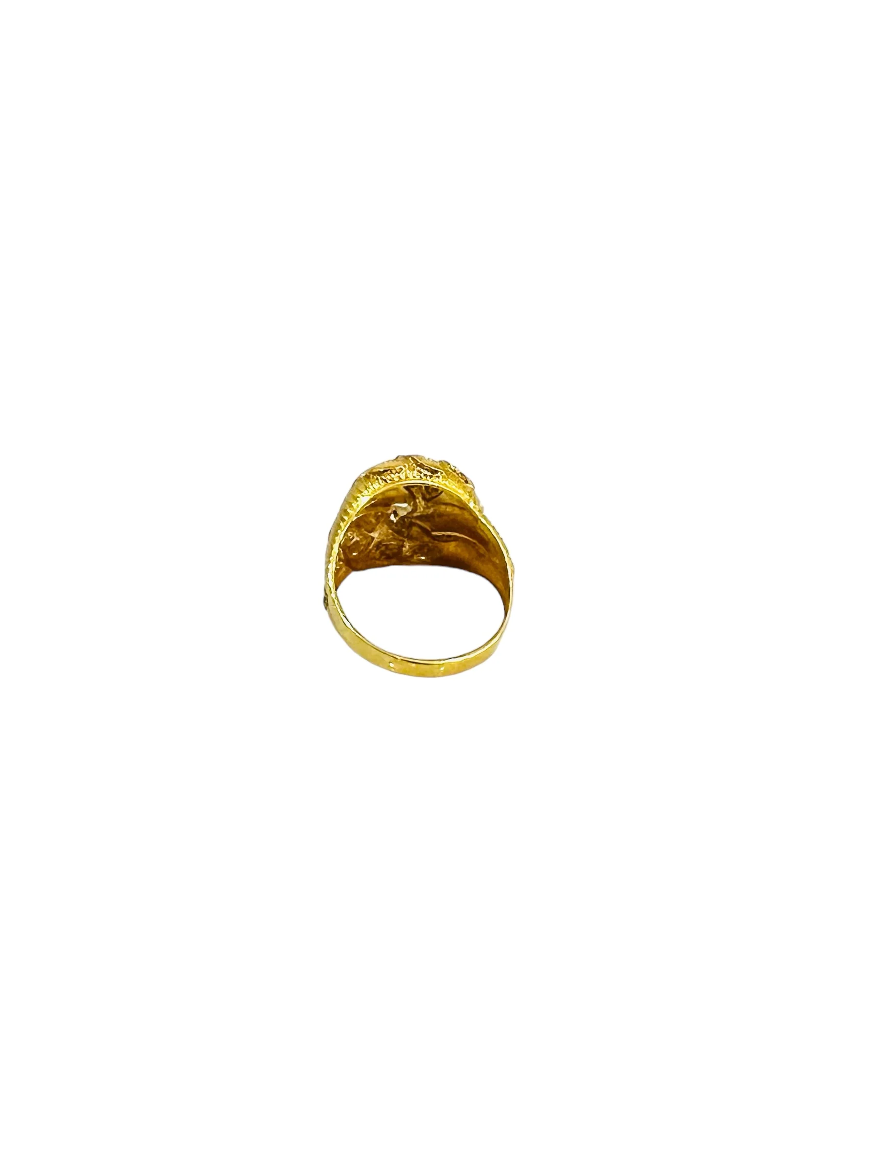21K Gold Leaf Ring - Image 2
