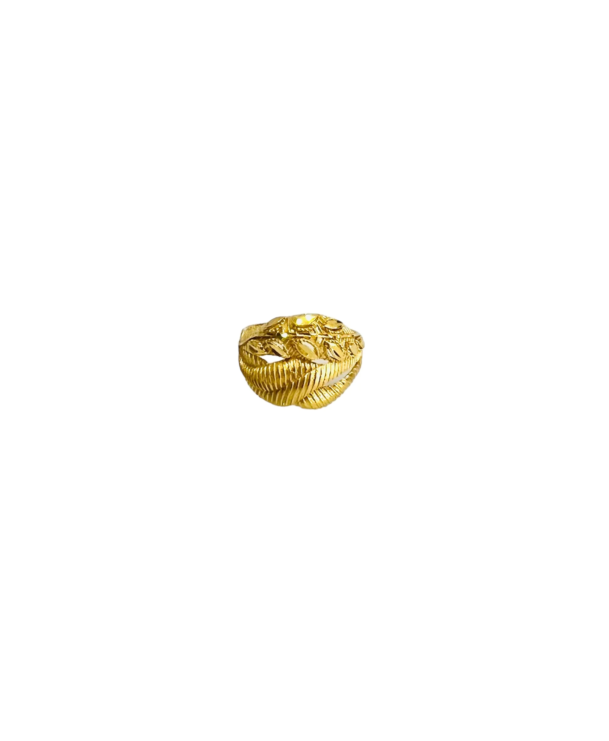 21K Gold Leaf Ring - Image 2