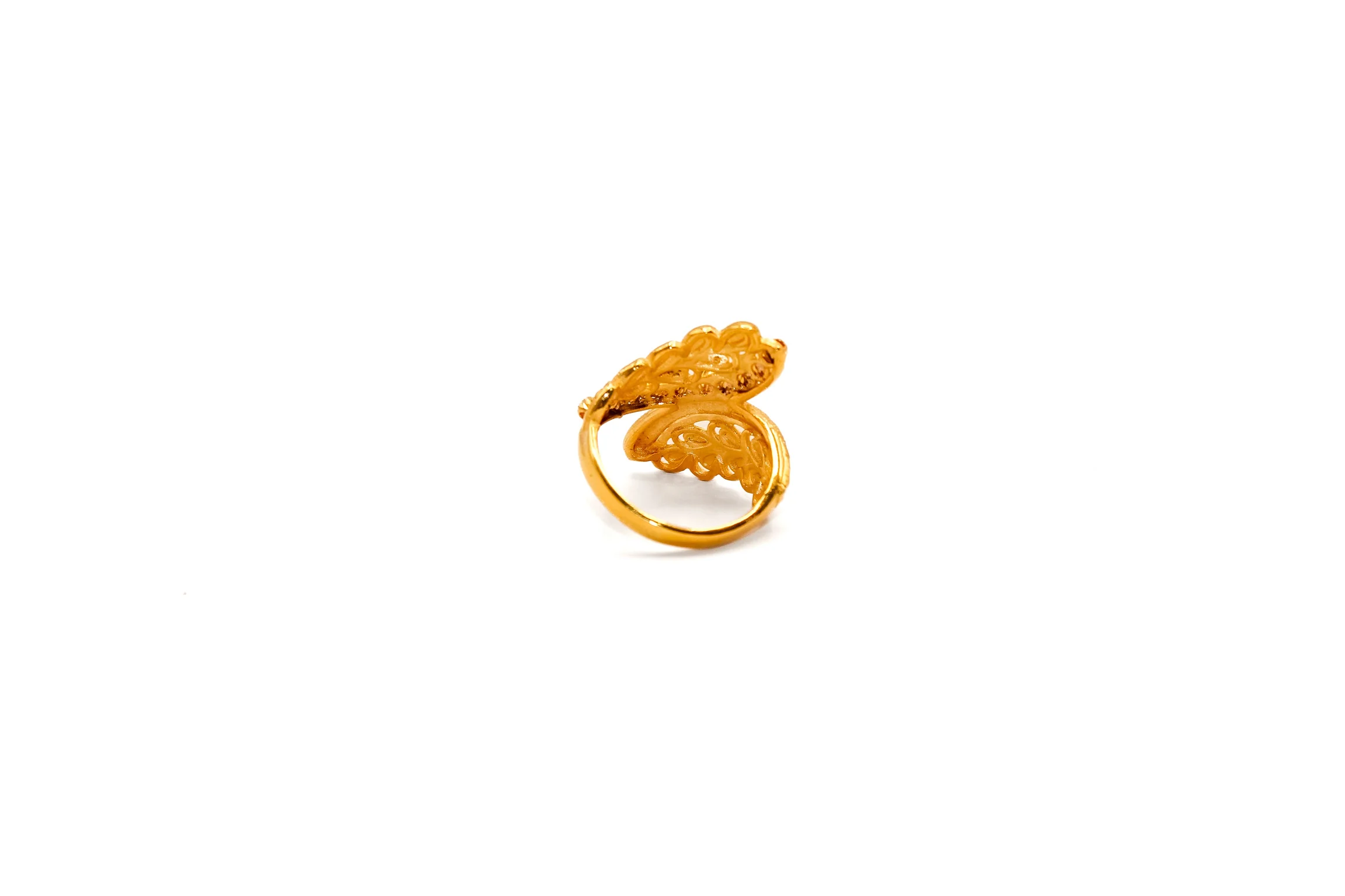 21K Gold Leaf Ring - Image 2