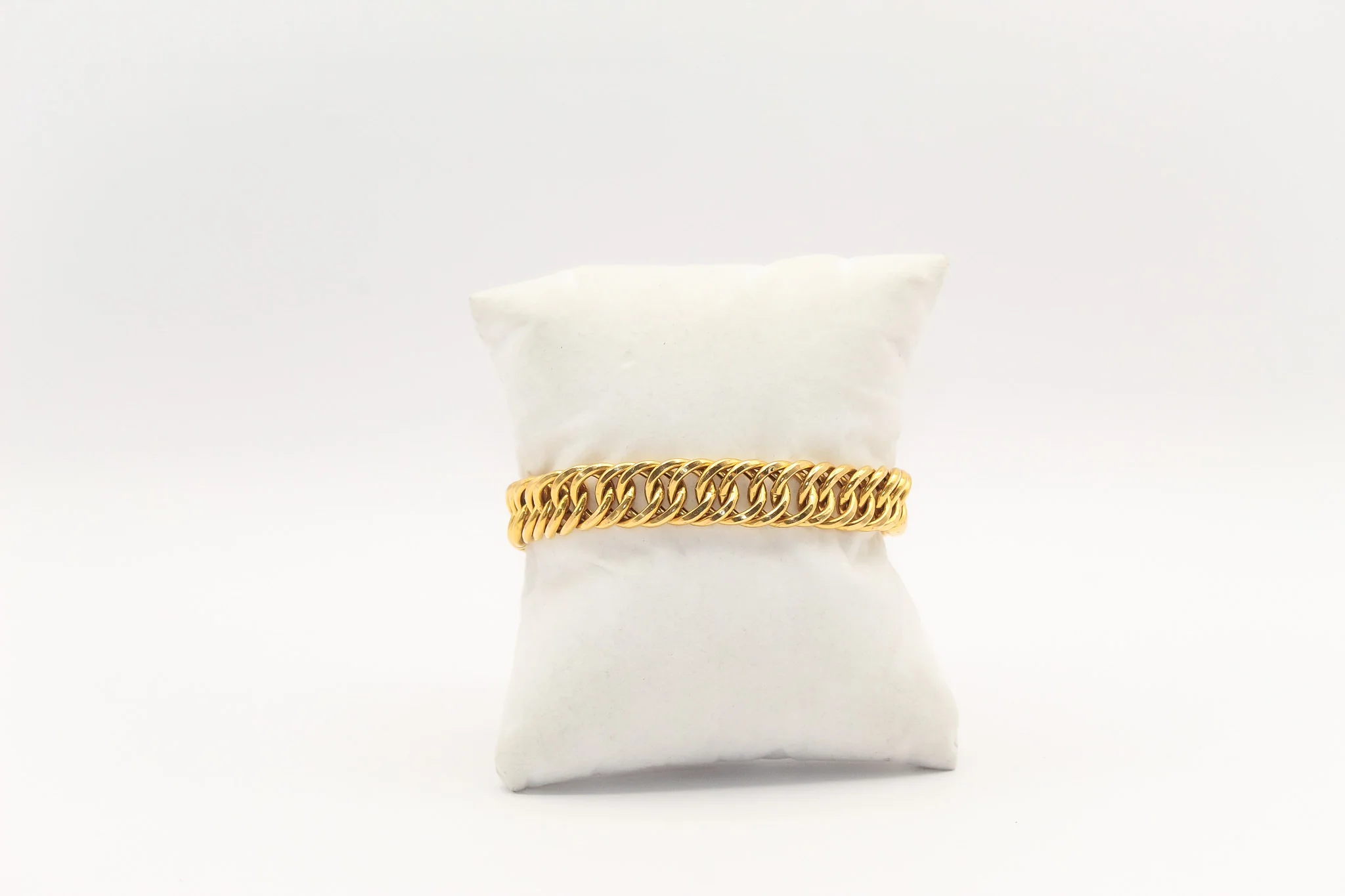 21K Gold Link Chain Bracelet