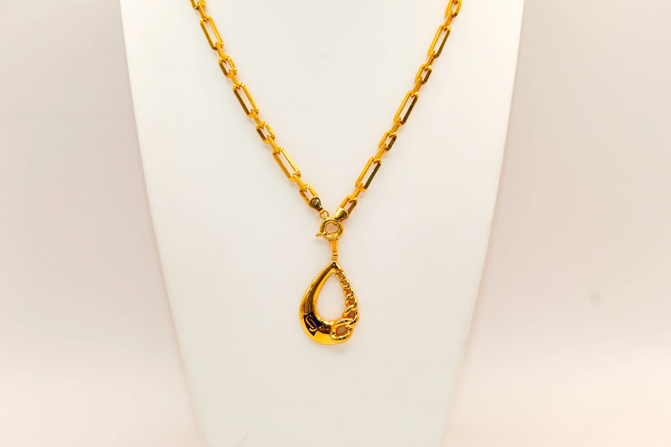 21K Gold Link Necklace - Image 2