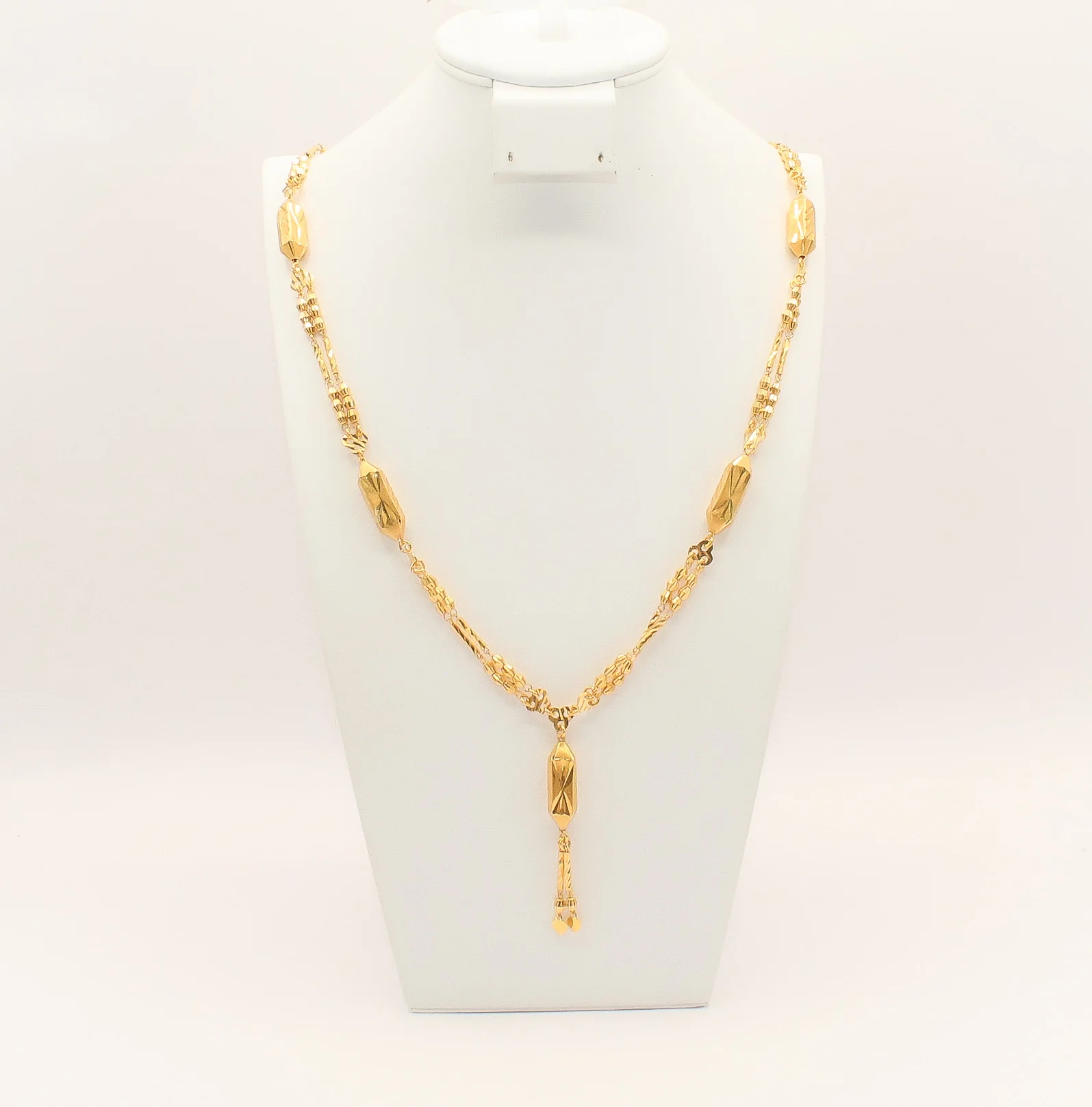 21K Gold Masbaha Necklace - Image 2