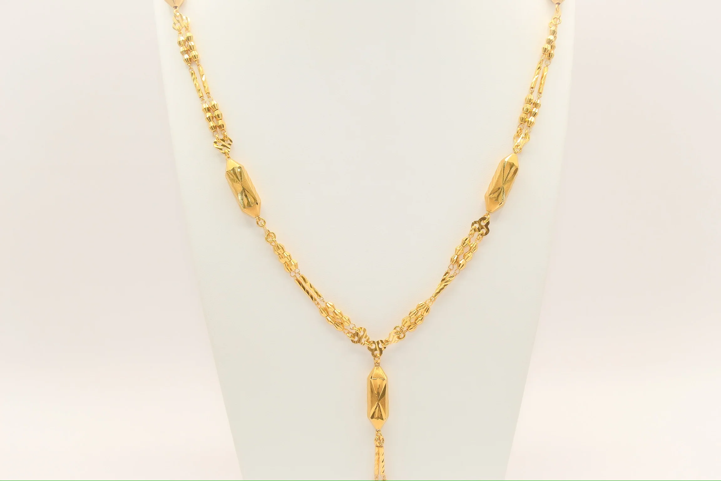 21K Gold Masbaha Necklace - Image 3