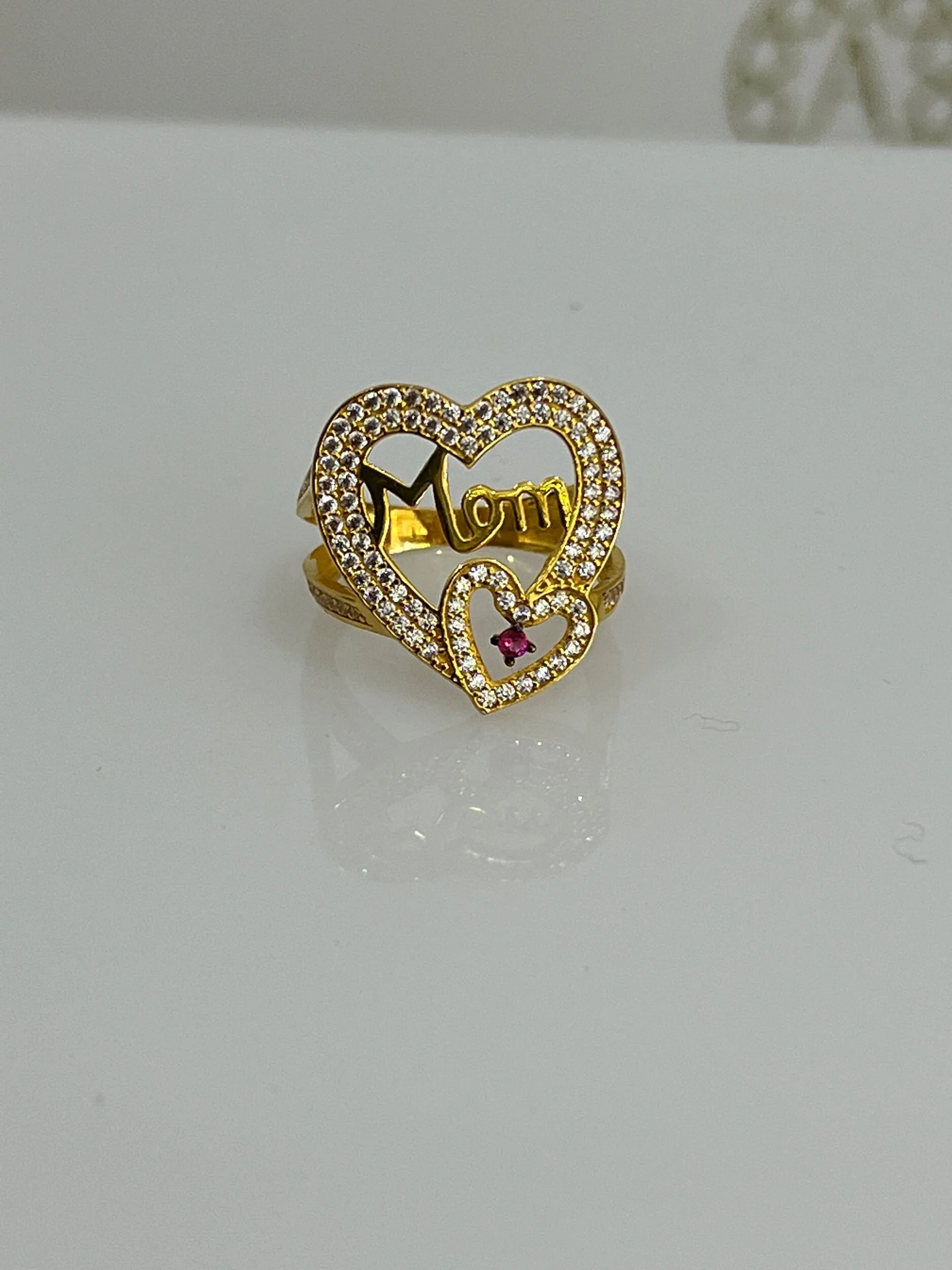 21K Gold Mom Ring