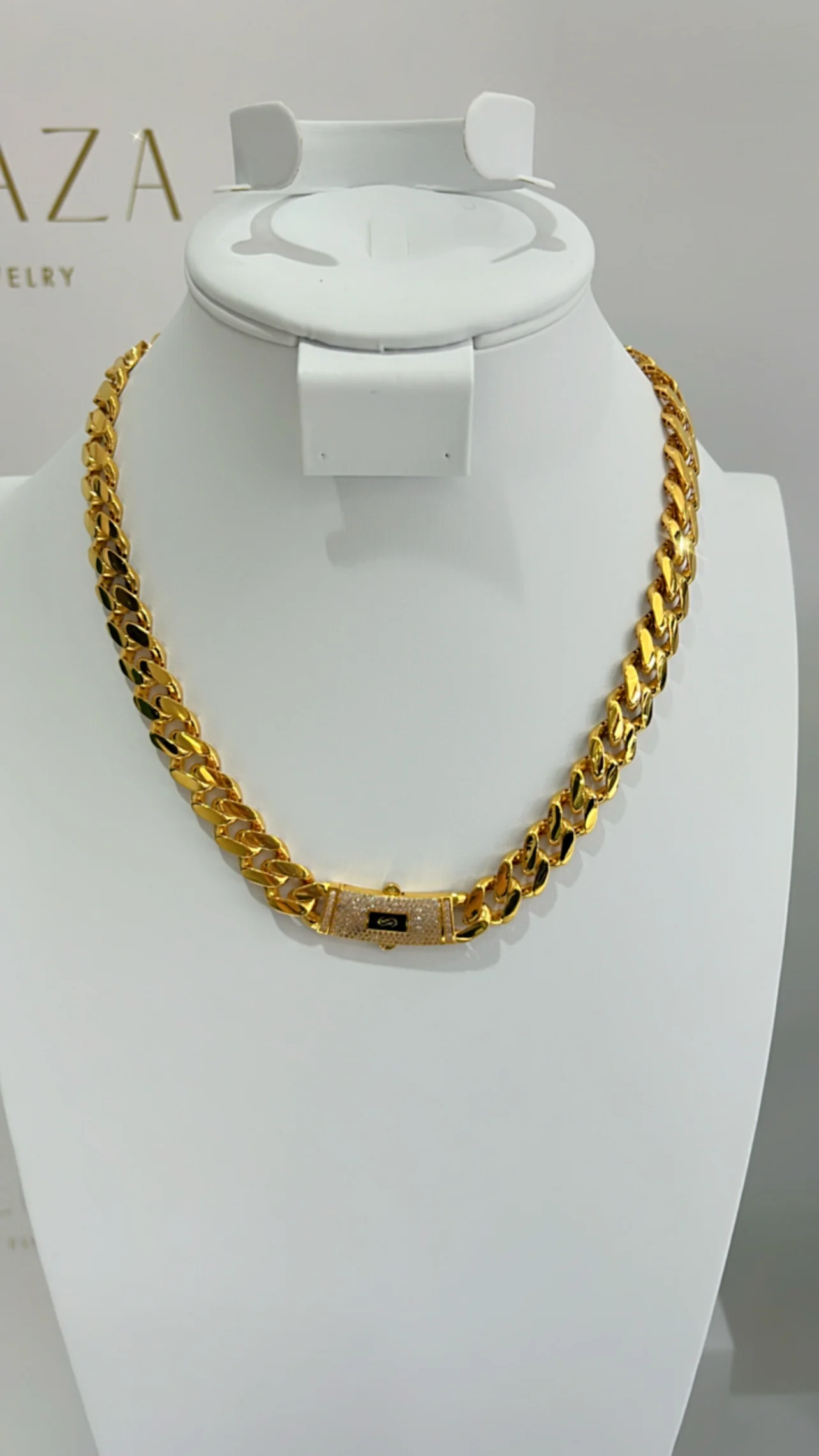 21K Gold Mens Monaco Necklace