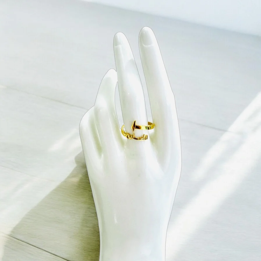 21K Gold Palestine Ring