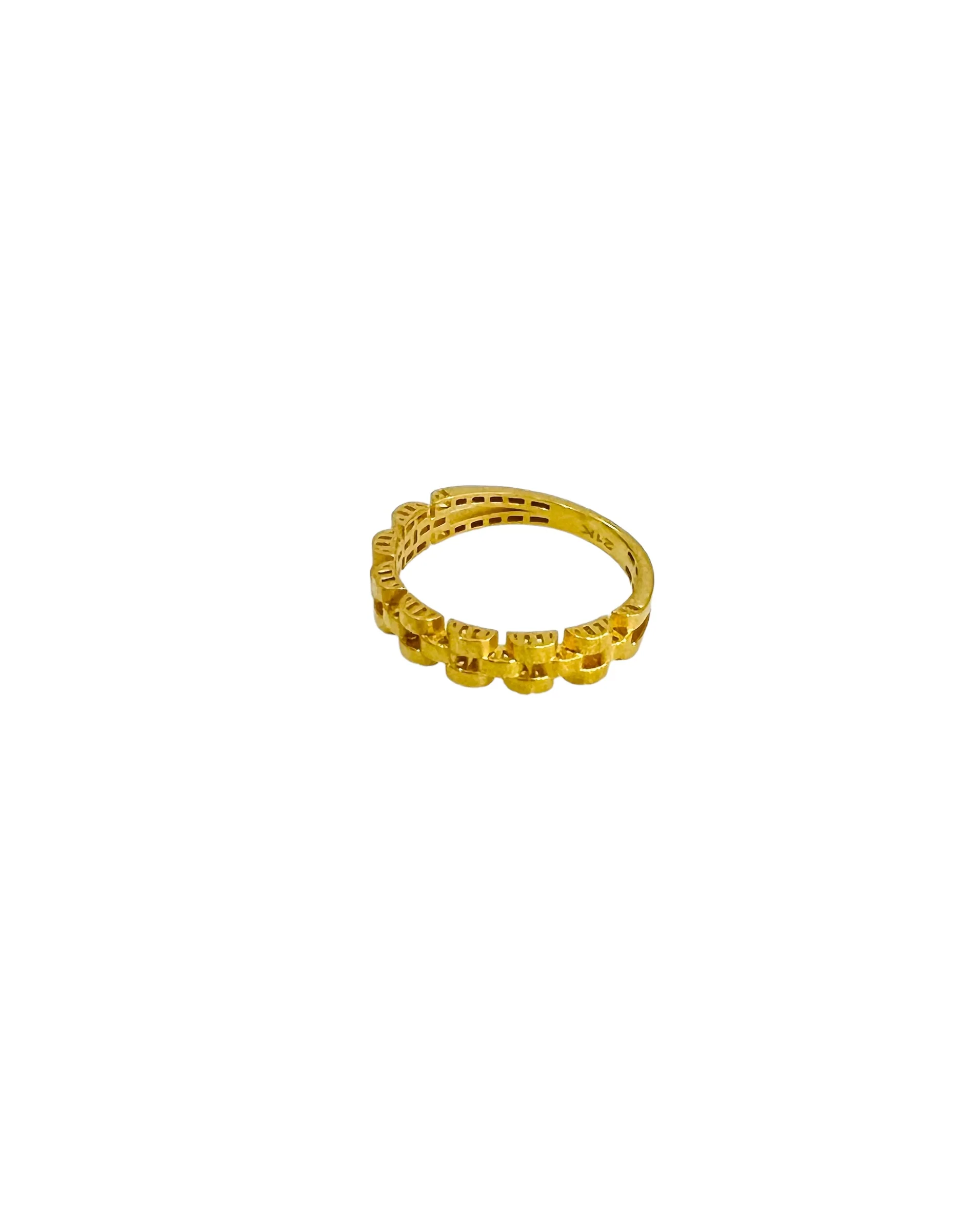 21K Gold Weave Ring - Image 3