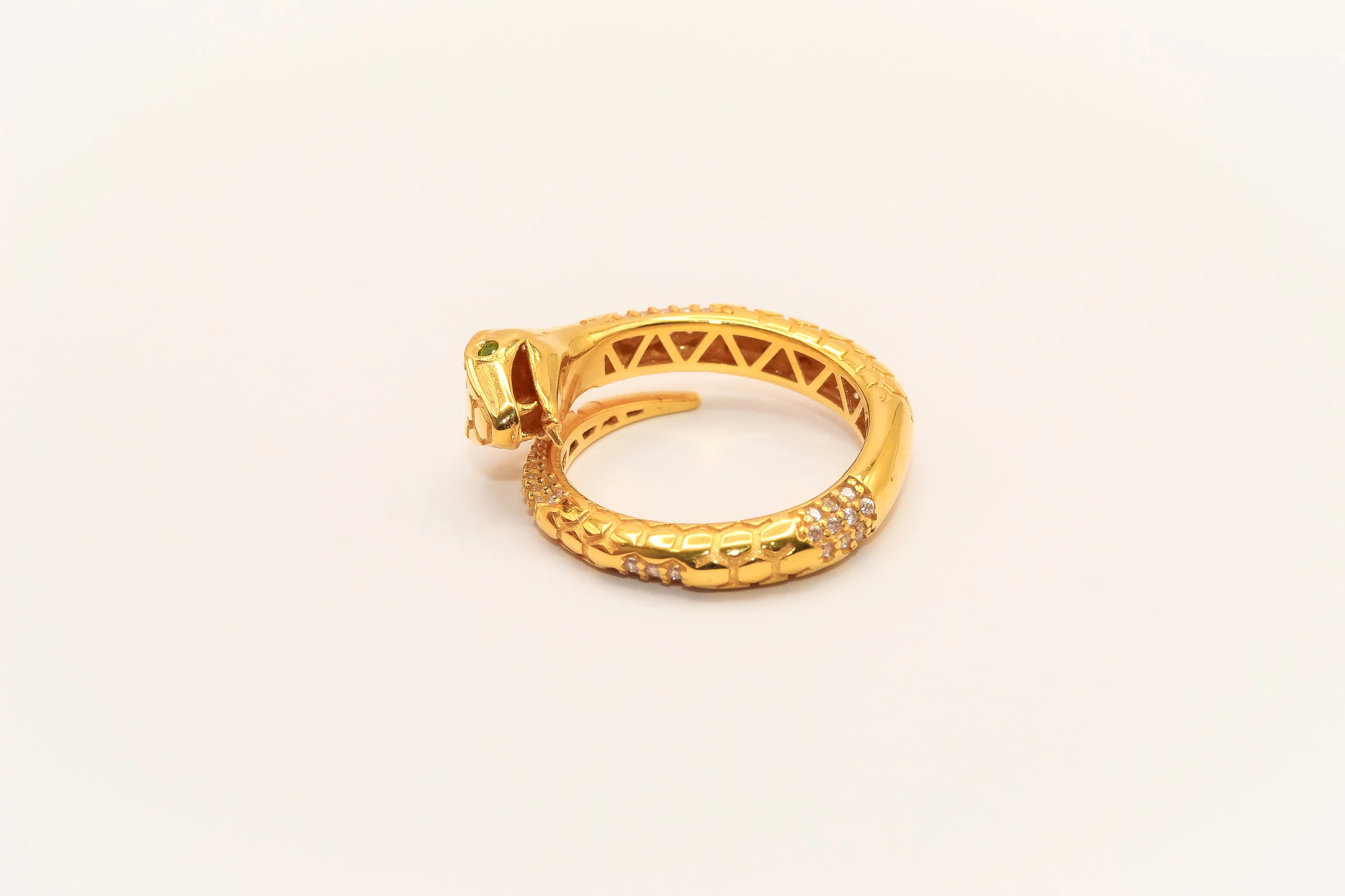 21K Gold Snake Ring - Image 2