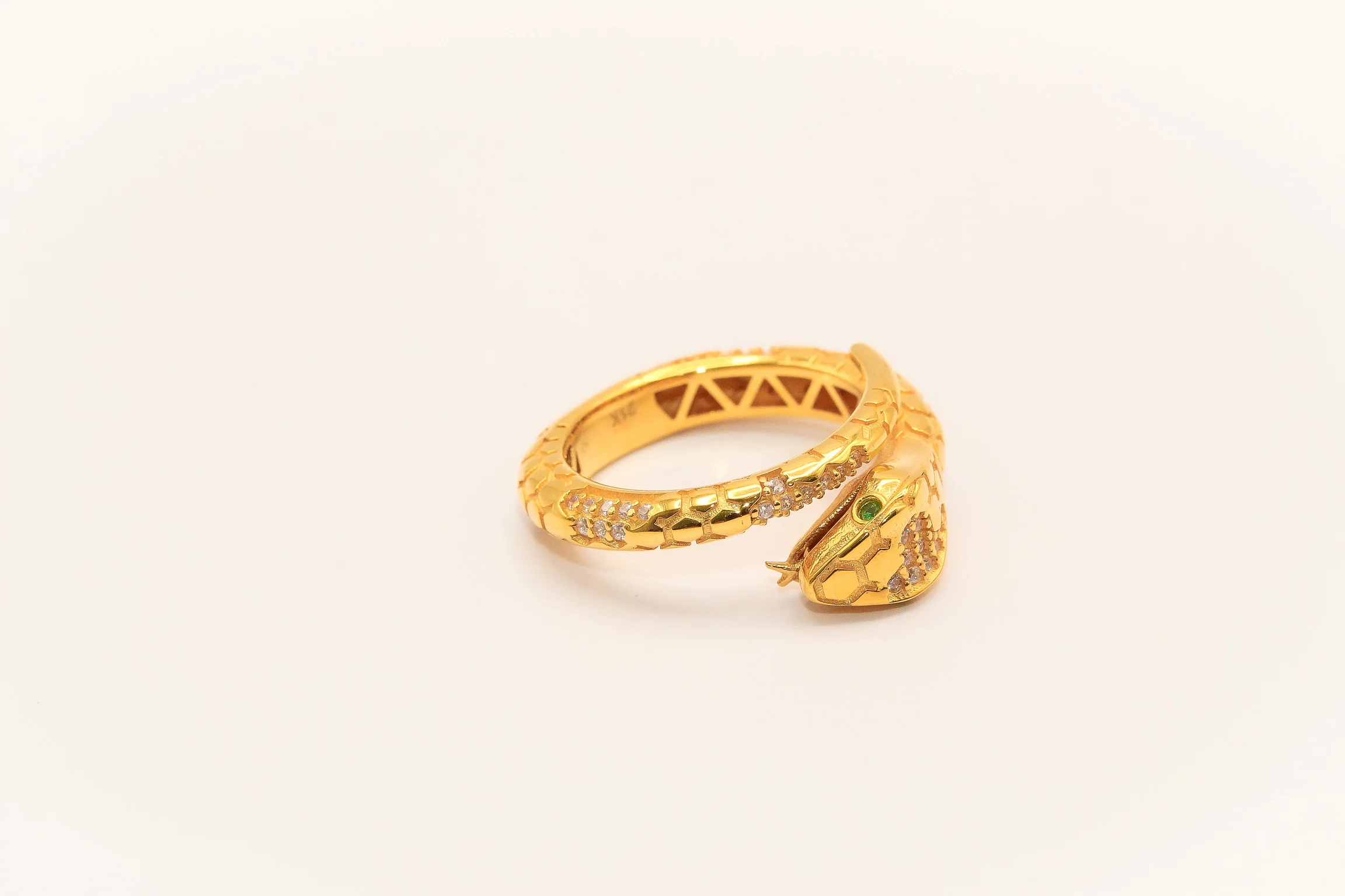 21K Gold Snake Ring - Image 3