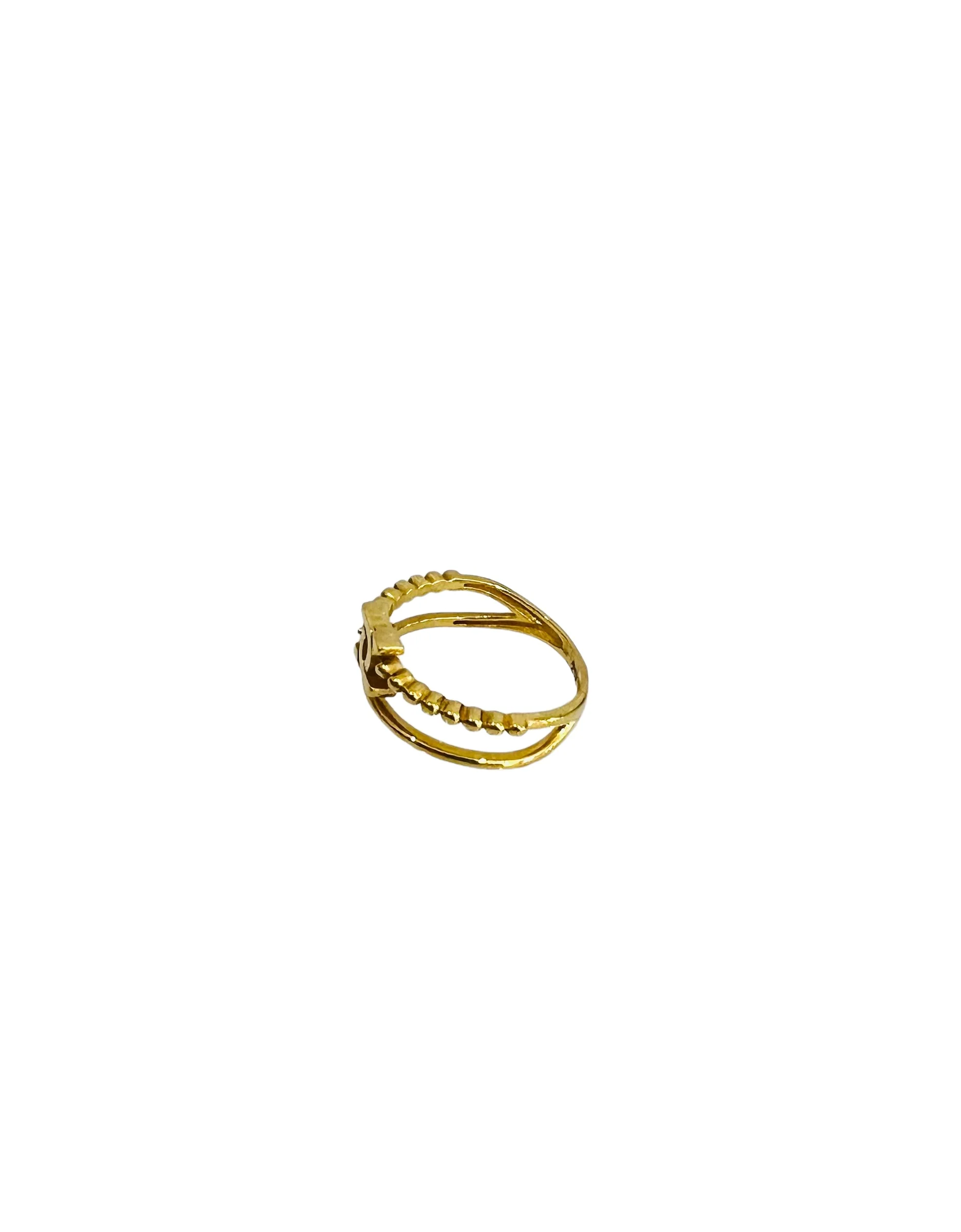 21K Gold Stacked Ring - Image 3
