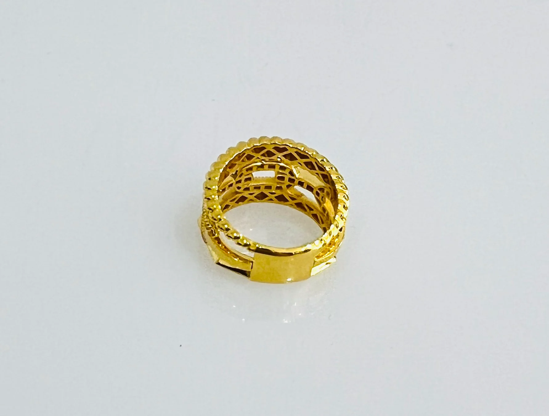 21K Gold Stacked Ring - Image 3