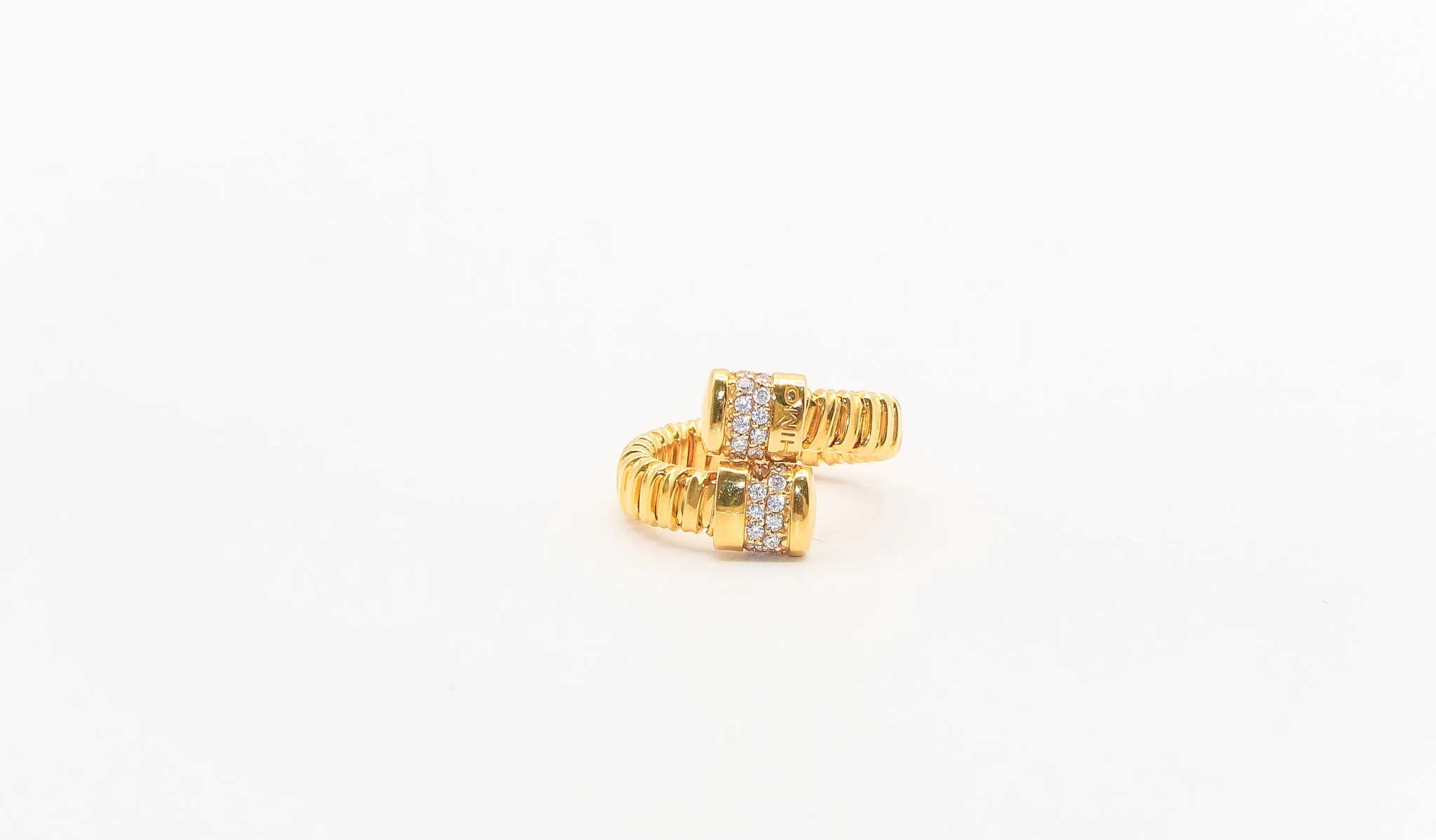 21K Gold Studded Himo Ring
