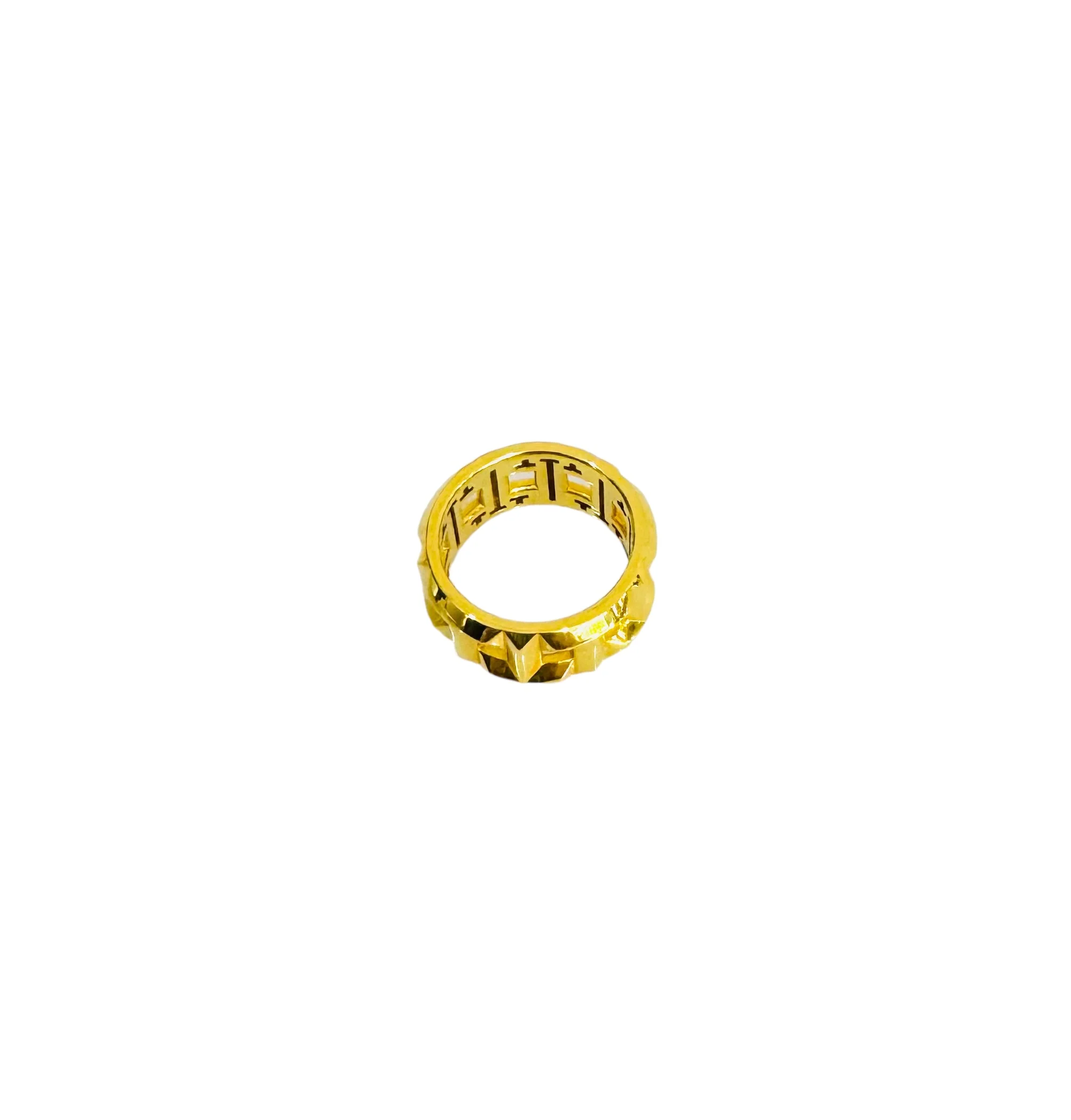 21K Gold Wide Band Ring - Image 3