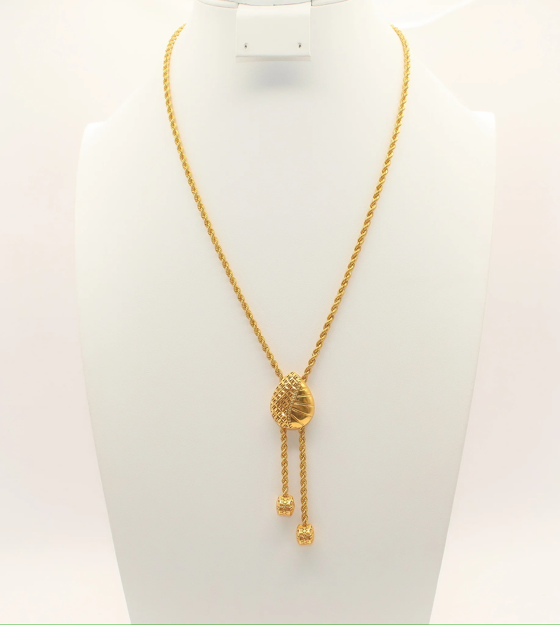 21K Gold Tear Drop Necklace