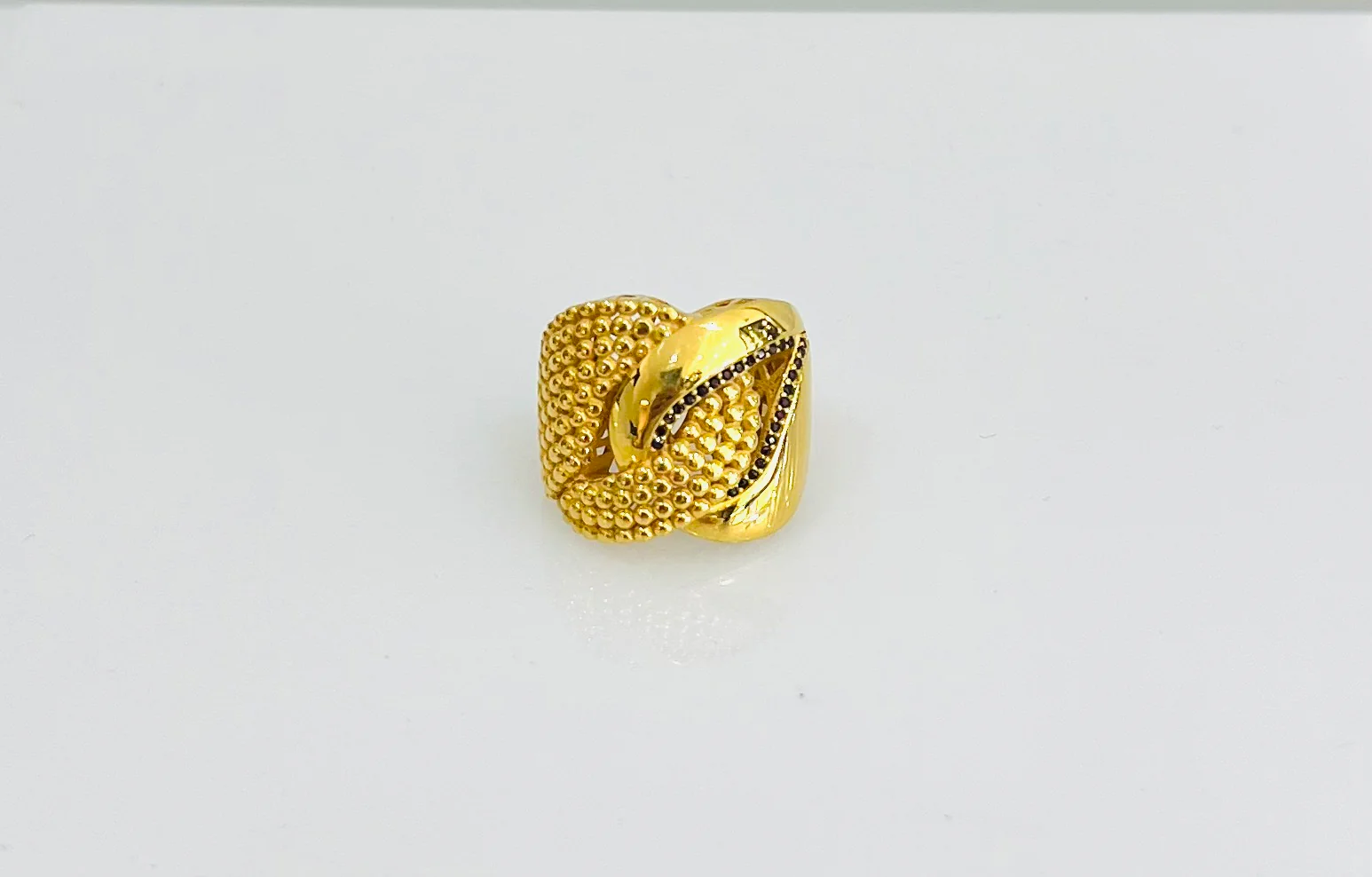 21K Gold Wide Ring