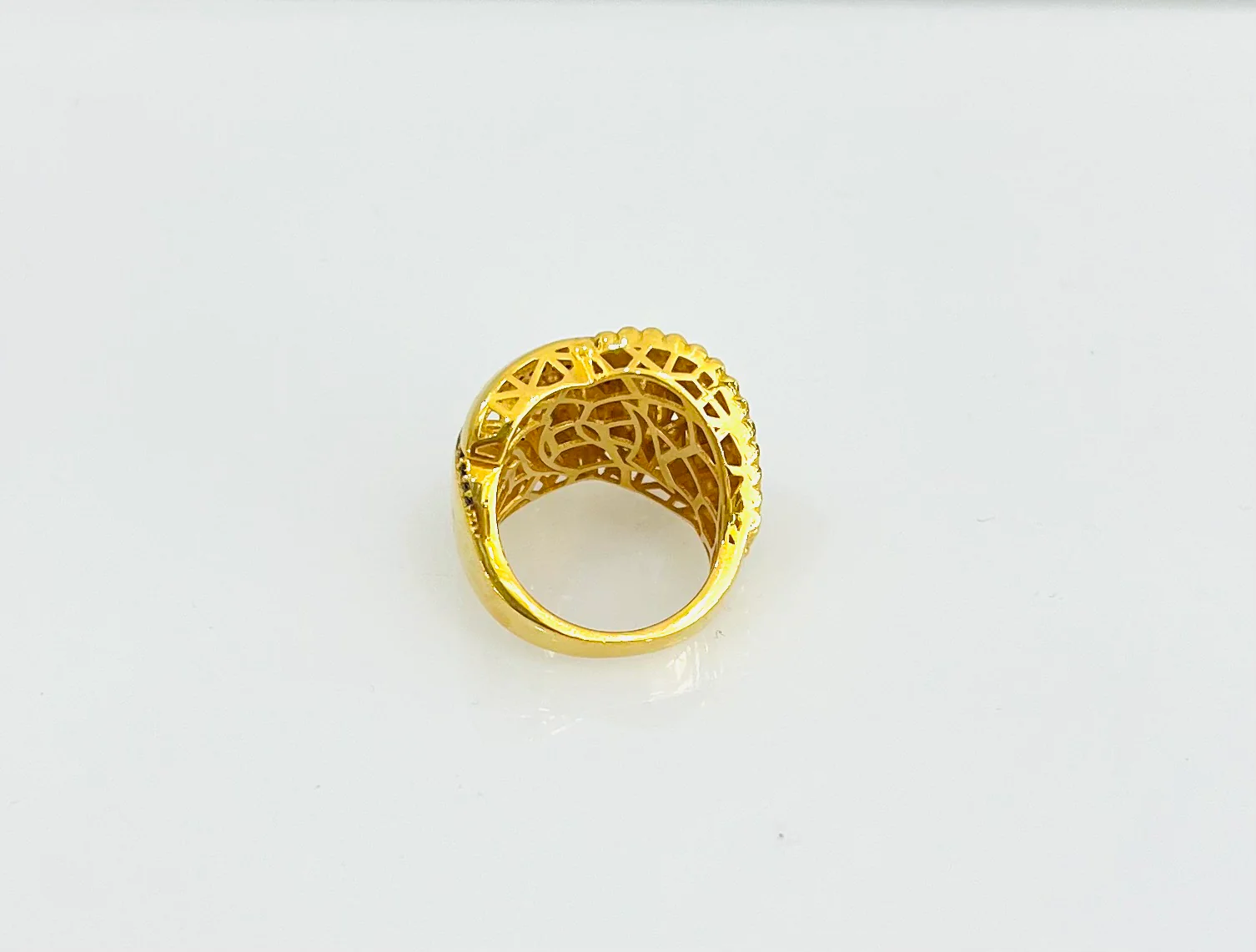 21K Gold Wide Ring - Image 3