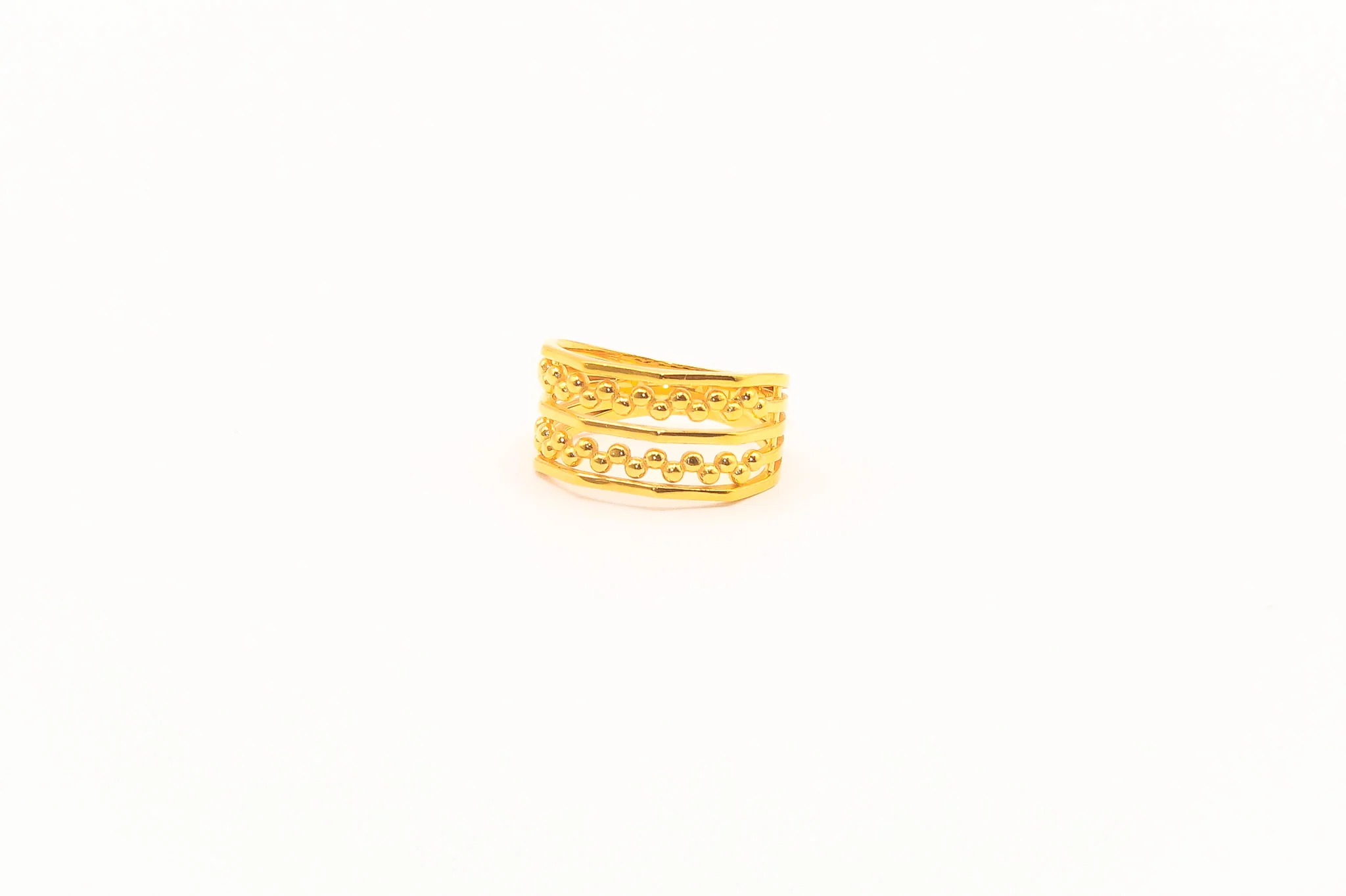 21K Gold Wide Ring