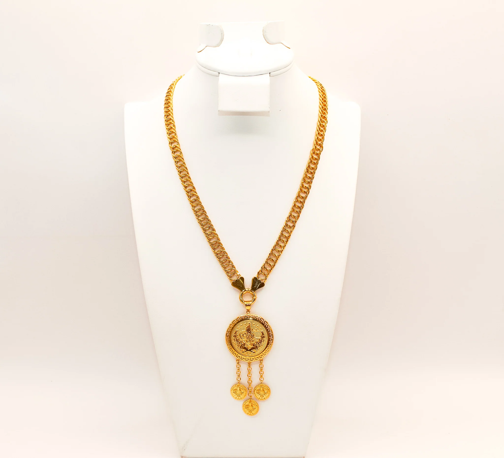 21K Link Coin Necklace