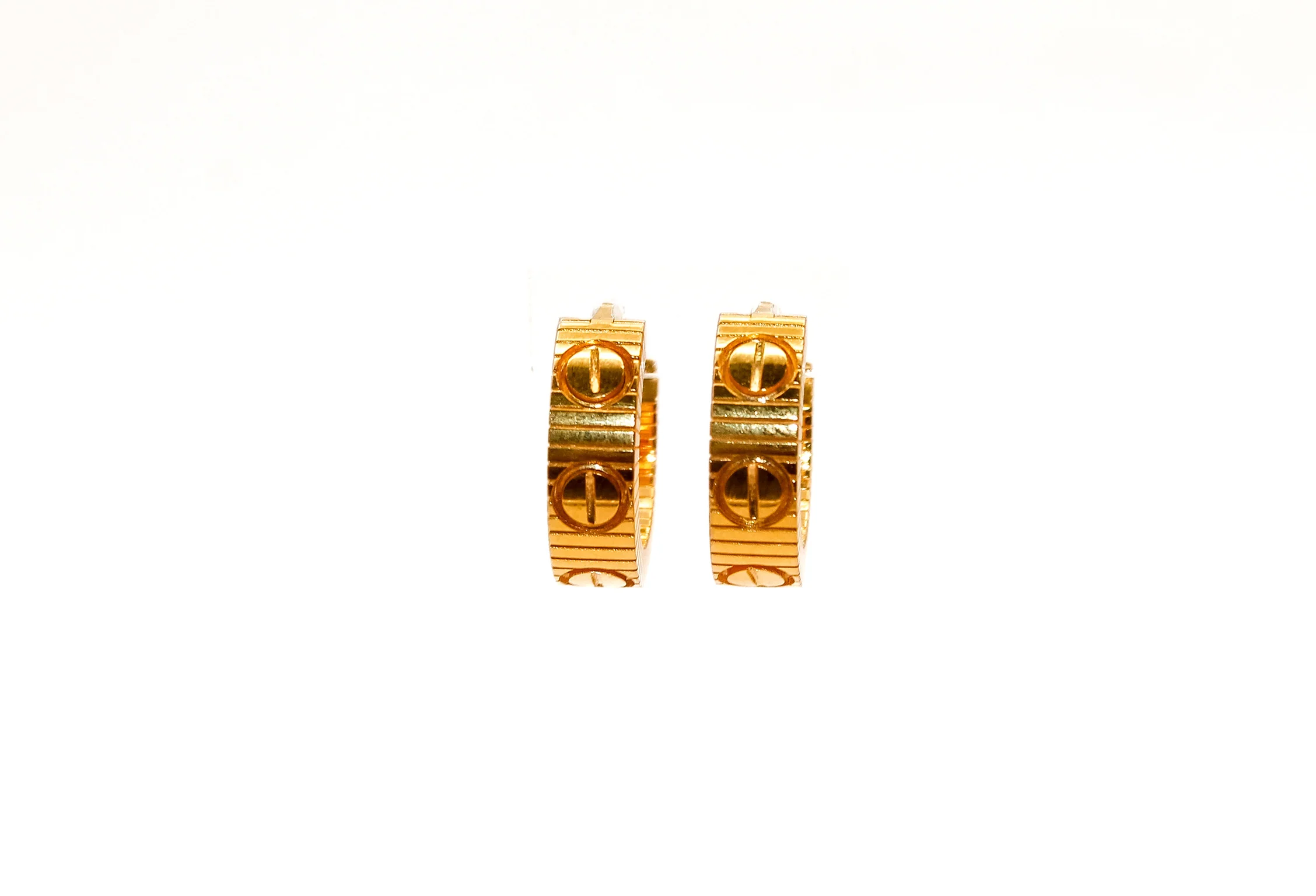 21K Gold Hoop Earrings