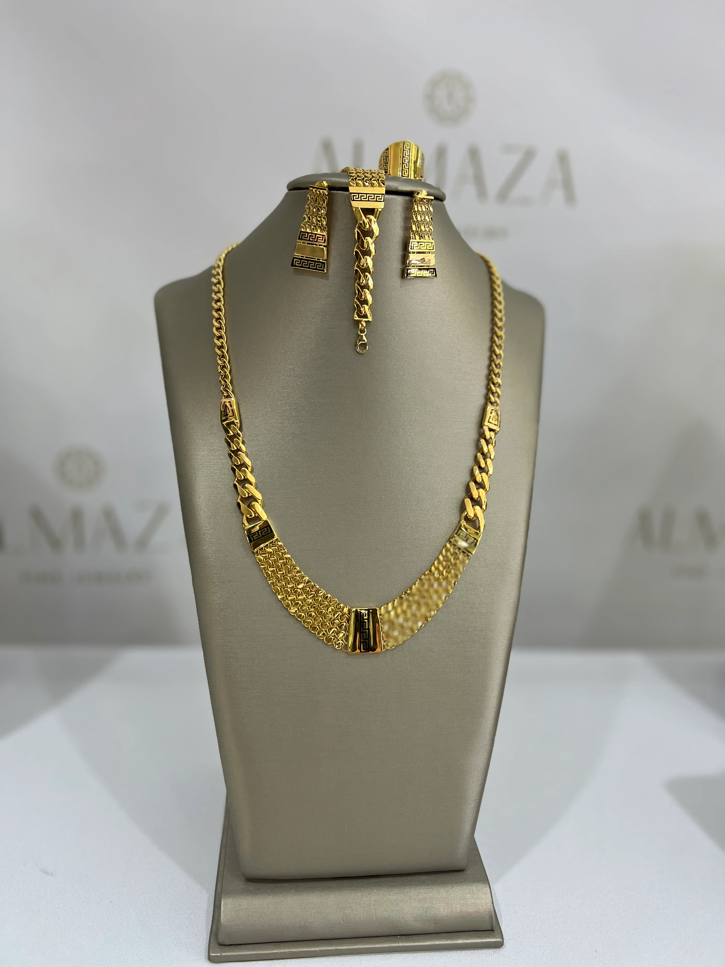 21K Gold Engagement Set